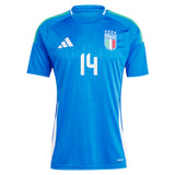 Italy adidas Home Shirt 2024 with Chiesa 14 printing