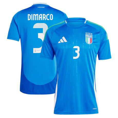 Italy adidas Home Shirt 2024 with DiMarco 3 printing