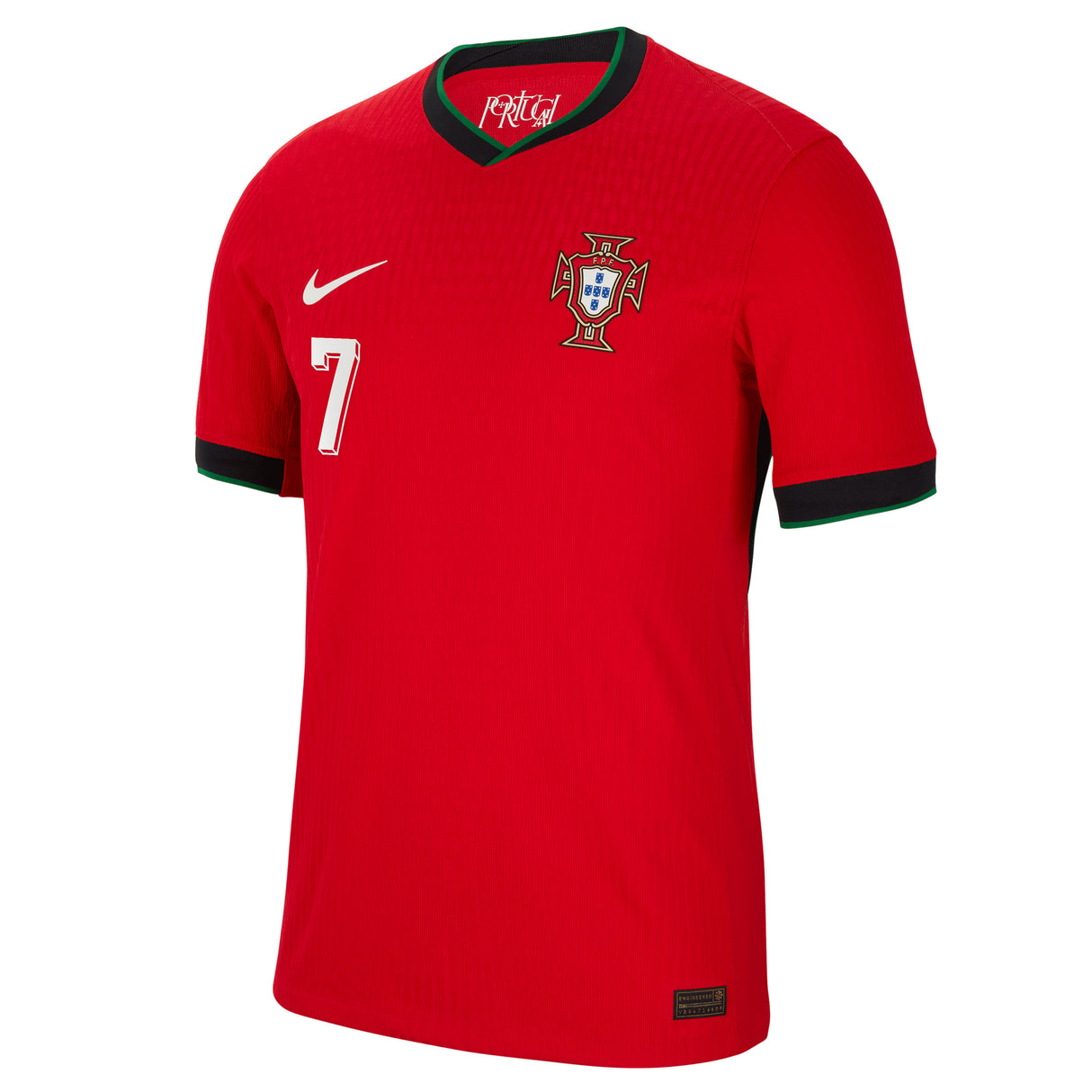 Portugal Nike Home Dri-FIT ADV Match Shirt 2024 with Ronaldo 7 printing